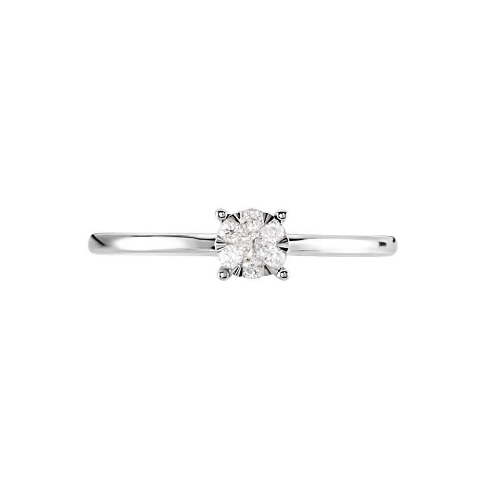 Bague Solitaire Or Blanc Dream Diamants - Parures de mariage Femme | Marc Orian