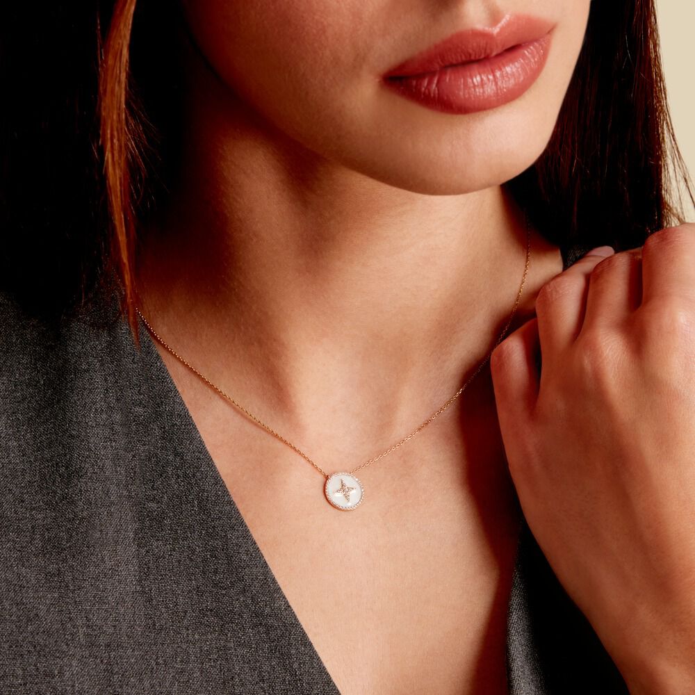 Collier Sweet Rosace Or Jaune Oxyde De Zirconium -  Femme | Marc Orian