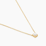 Collier Aphrodite Ld Or Jaune Diamant Synth&eacute;tique - Colliers solitaires Femme | Marc Orian