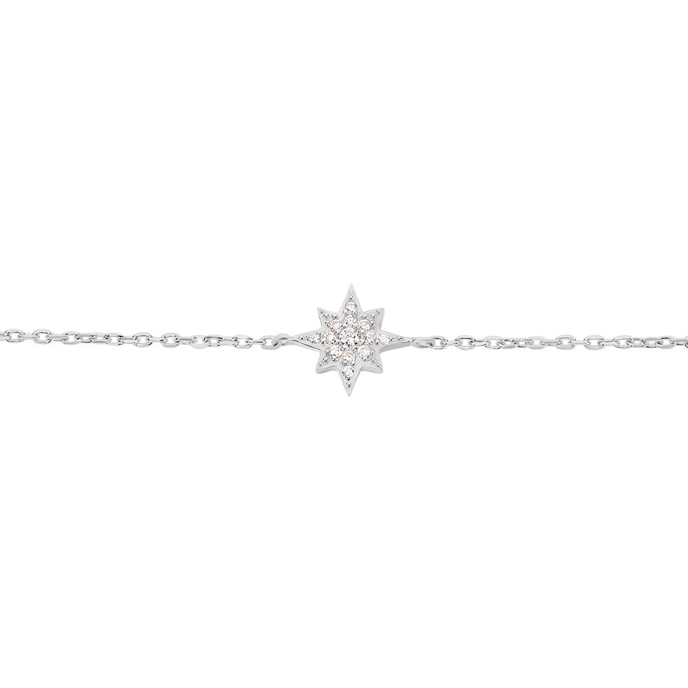 Bracelet Layana Argent Blanc Oxyde De Zirconium - Bracelets chaînes Femme | Marc Orian