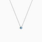 Collier Solitaire Argent Blanc Rio Santa Teresa Oxyde De Zirconium - Colliers solitaires Femme | Marc Orian
