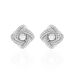 Boucles D'oreilles Puces Anasthase Argent Blanc Oxyde De Zirconium - Pendantes Femme | Marc Orian