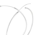 Cr&eacute;oles Argent Blanc Olympia - Grosses cr&eacute;oles Femme | Marc Orian