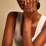 Bracelet Talismania Argent Blanc Lapis Lazuli Oxyde De Zirconium - Bracelets Medailles Femme | Marc Orian