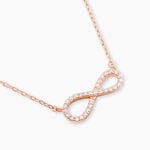 Collier Amita Argent Rose Oxyde De Zirconium - Colliers avec pierres Femme | Marc Orian