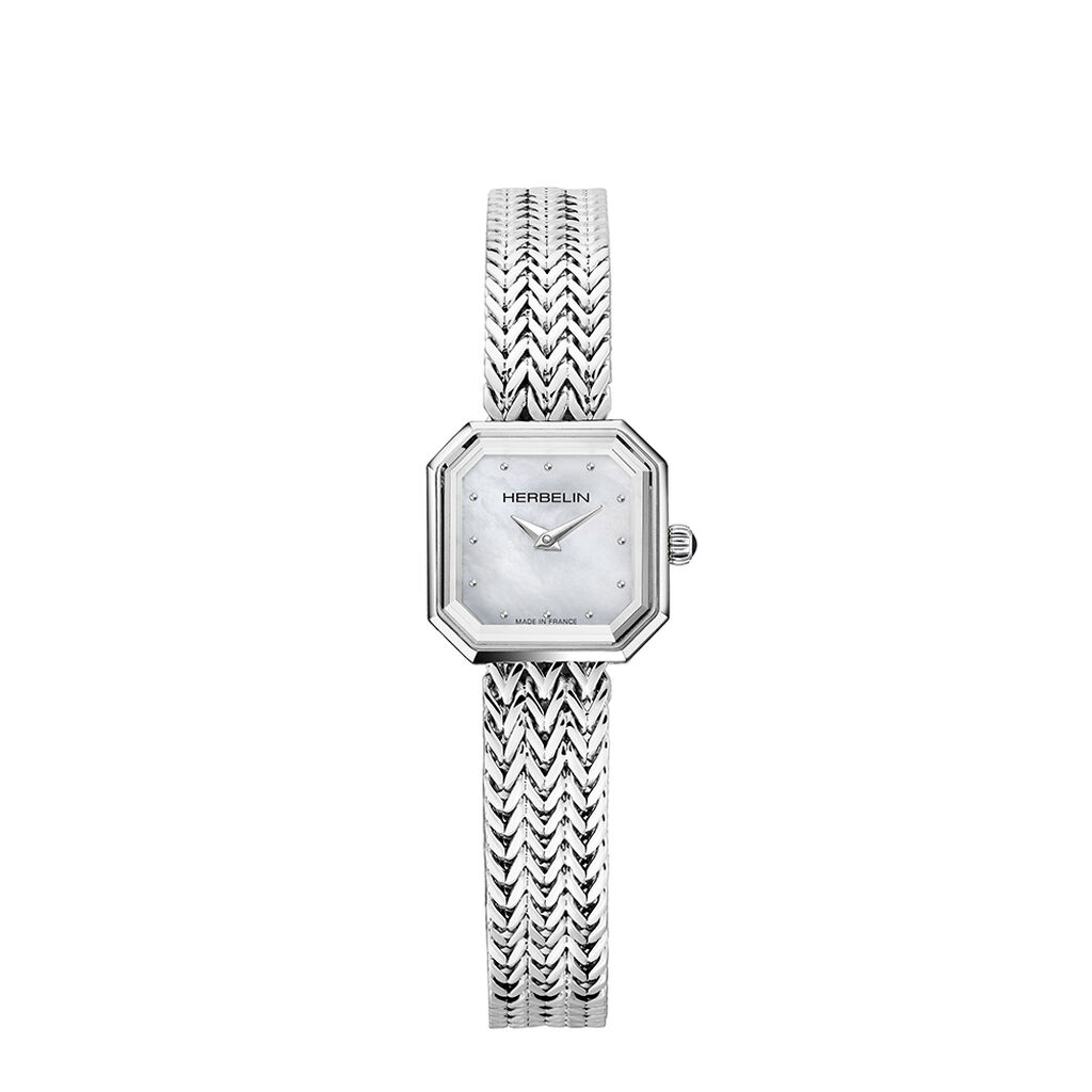 Montre Herbelin Octogone Nacre Blanche - Montres &eacute;tanches Femme | Marc Orian
