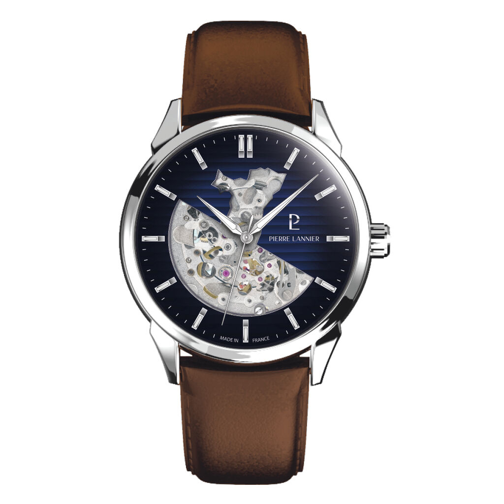 Montre Pierre Lannier Monarck Bleu - Montres automatiques Homme | Marc Orian