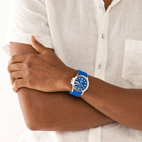 Montre Fossil blue Bleu - Montres sport Homme | Marc Orian