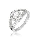 Bague Ferne Argent Blanc Oxyde De Zirconium - Solitaires Femme | Marc Orian