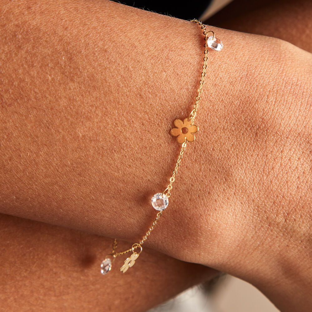 Bracelet Marganita Or Jaune Oxyde De Zirconium - Bracelets chaînes Enfant | Marc Orian