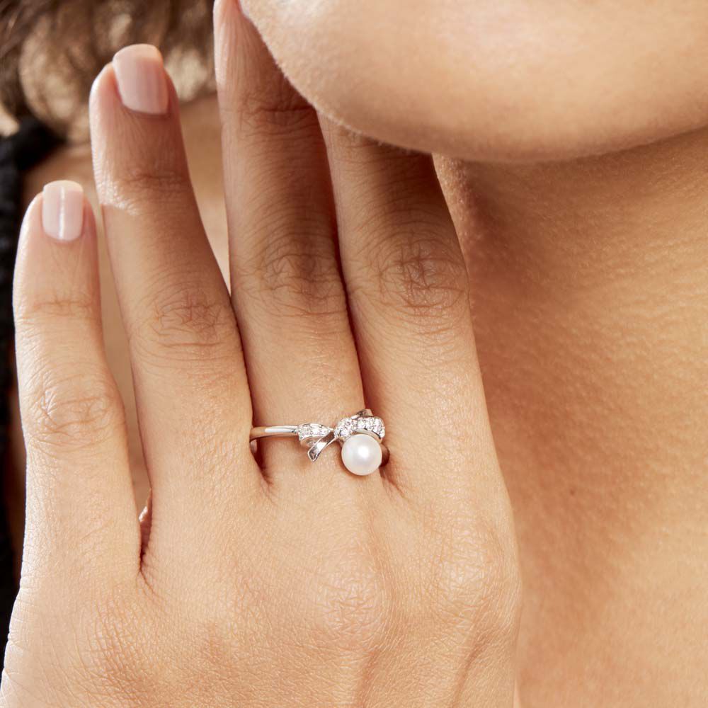 Bague Vittore Argent Perle De Culture - Bagues vintage Femme | Marc Orian