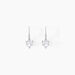 Boucles D'oreilles Pendantes Bo Coeur Pm Or Blanc Oxyde De Zirconium - Pendantes Femme | Marc Orian