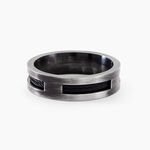 Bague Phebus Him Cosme Acier Noir - Bijoux fantaisie Homme | Marc Orian