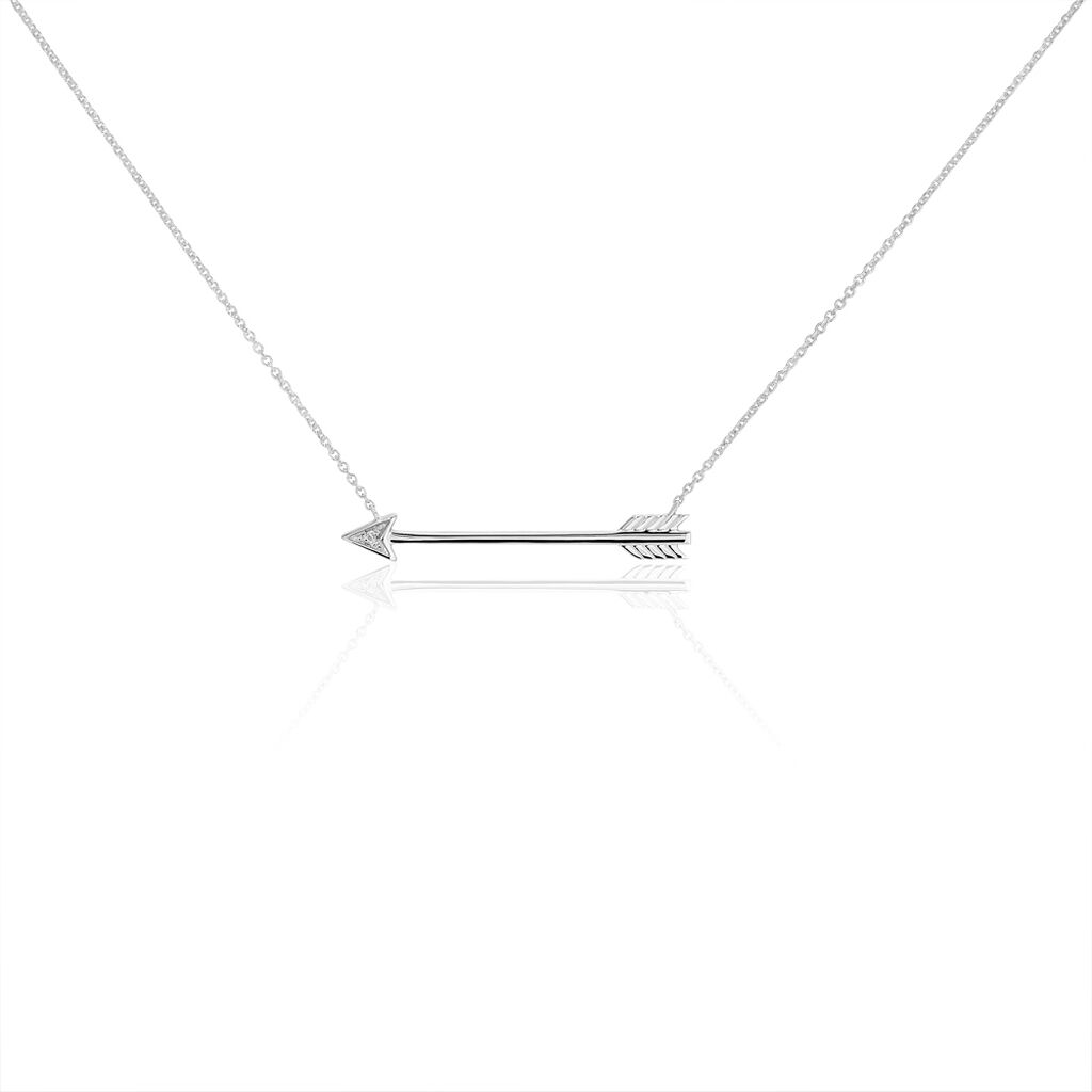 Collier Cupidon Or Blanc Diamant - Colliers Femme | Marc Orian