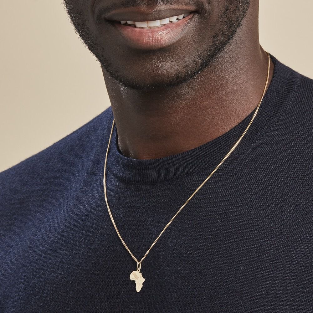 Pendentif Gaietana Afrique Or Jaune - Bijoux personnalisés Famille | Marc Orian
