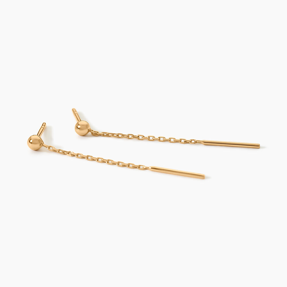 Boucles D'Oreilles Pendantes Falone Plaqu&eacute; Or Jaune - Pendantes Femme | Marc Orian