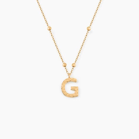 Collier Plaqu&eacute; Or Jaune Lettra - Colliers fantaisie Femme | Marc Orian