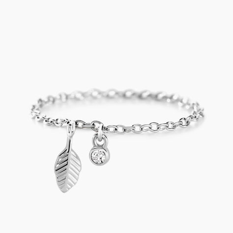 Bague Gypsie Argent Blanc Oxyde De Zirconium - Solitaires Femme | Marc Orian