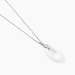 Collier Peer Argent Blanc Oxyde De Zirconium - Colliers avec pierres Femme | Marc Orian