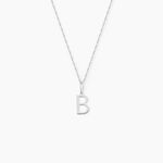 Pendentif Ionia Lettre Or Blanc - Pendentifs Famille | Marc Orian