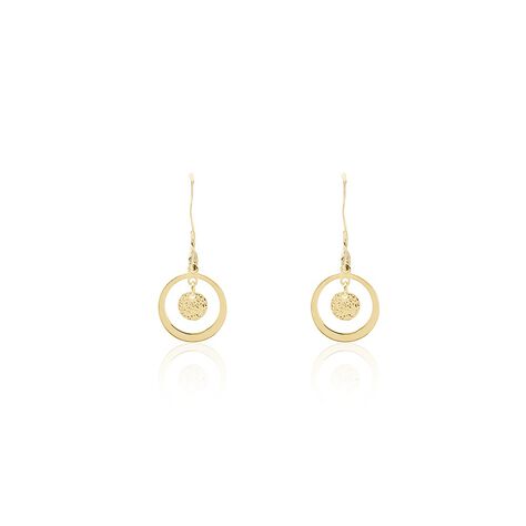 Boucles D'oreilles Pendantes Johnnie Plaqué Or Jaune - Pendantes Femme | Marc Orian