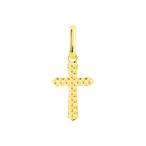 Pendentif Bathilde Croix Diamantee Or Jaune - Pendentifs Famille | Marc Orian