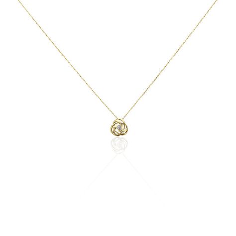Collier Or Jaune Abidemi Diamants - Colliers avec pierres Femme | Marc Orian
