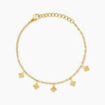 Bracelet Eva Acier Jaune - Bracelets cha&icirc;nes Femme | Marc Orian