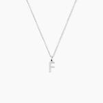 Pendentif Ionia Lettre Or Blanc - Pendentifs Famille | Marc Orian