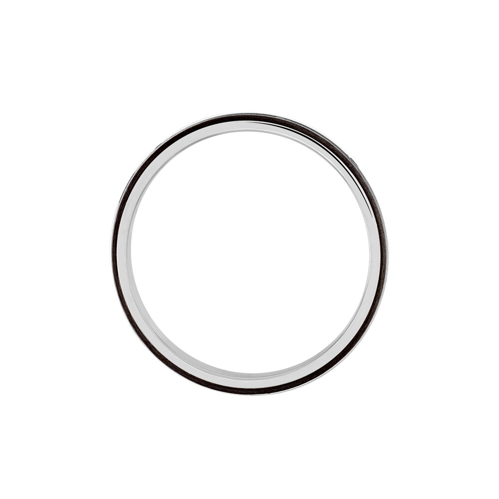 Alliance Nathaell Ruban Plat Palladium Blanc -  Famille | Marc Orian