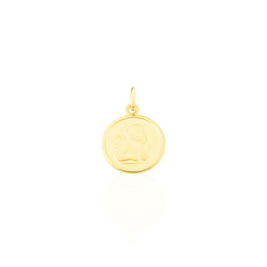 Pendentif Ange Rond Or Jaune