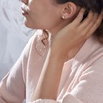 Boucles D'oreilles Puces Elea Or Jaune Oxyde - Puces Femme | Marc Orian