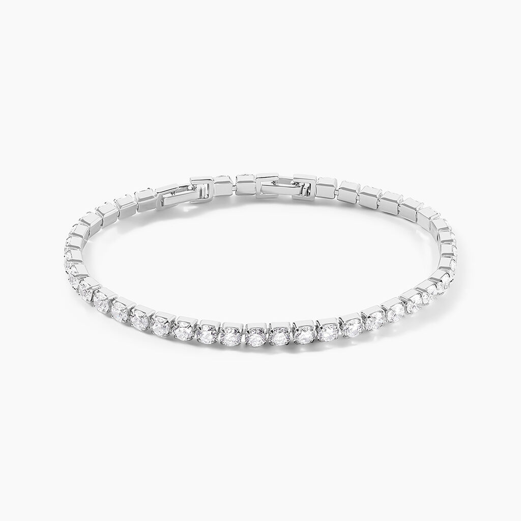 Bracelet Lou-anne Argent Blanc Oxyde De Zirconium Blanc - Bracelets cha&icirc;nes Femme | Marc Orian