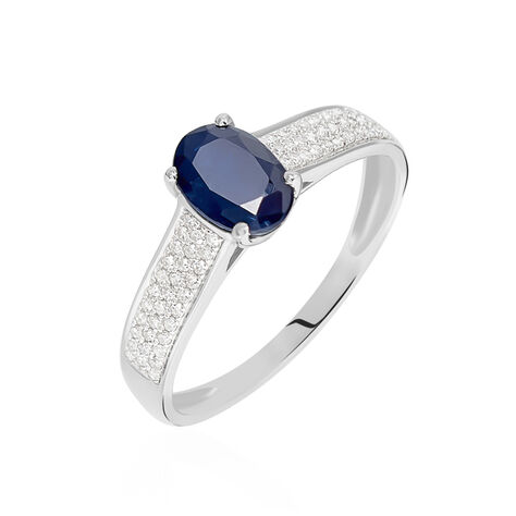Bague Crista Or Blanc Saphir Et Diamant - Bagues Solitaire Femme | Marc Orian