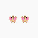 Boucles D'oreilles Puces Sienna Papillon Or Jaune - Puces Enfant | Marc Orian
