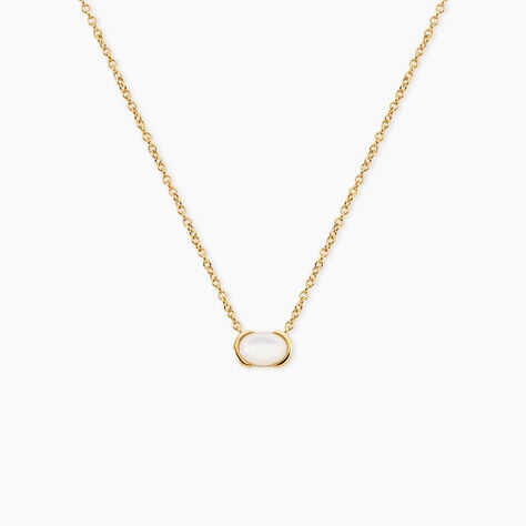 Collier Nymphe Argent Dor&eacute; A L'Or 750/1000 Nacre - Colliers avec pierres Femme | Marc Orian