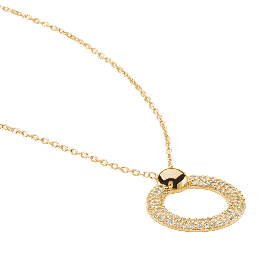 Collier Vivienna Plaque Or Jaune Oxyde De Zirconium - Colliers avec pierres Femme | Marc Orian