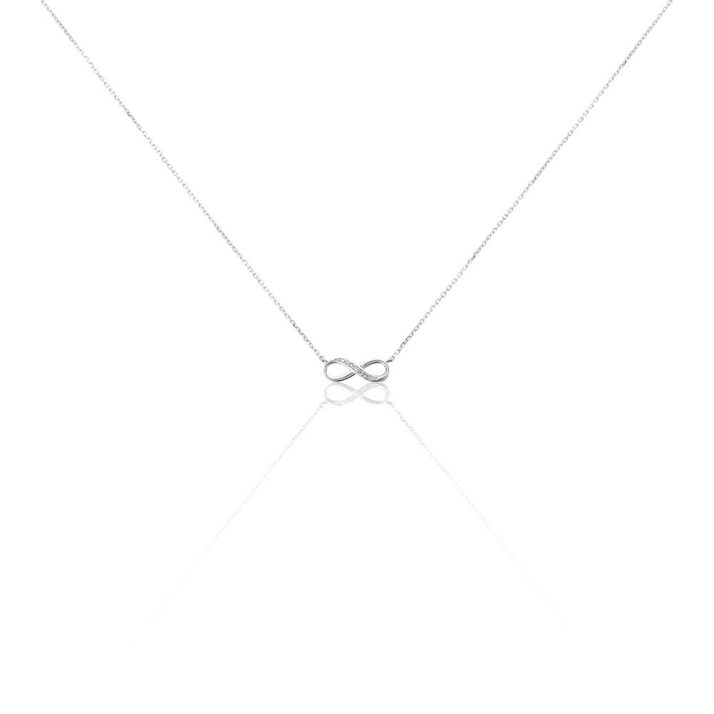 Collier Or Blanc Adrasteia Diamants - Colliers avec pierres Femme | Marc Orian