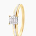 Bague Kate Rectangle Or Jaune Diamant - Parures de mariage Femme | Marc Orian