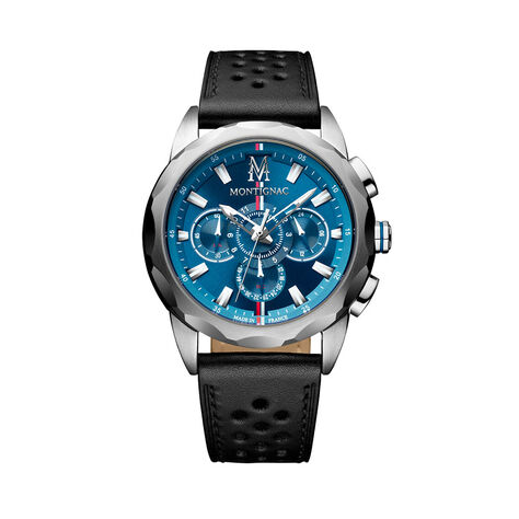 Montre Montignac Round Multifonction Bleu - Montres &eacute;tanches Homme | Marc Orian