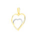 Pendentif Eudocie Double Coeurs Or Bicolore - Pendentifs Femme | Marc Orian