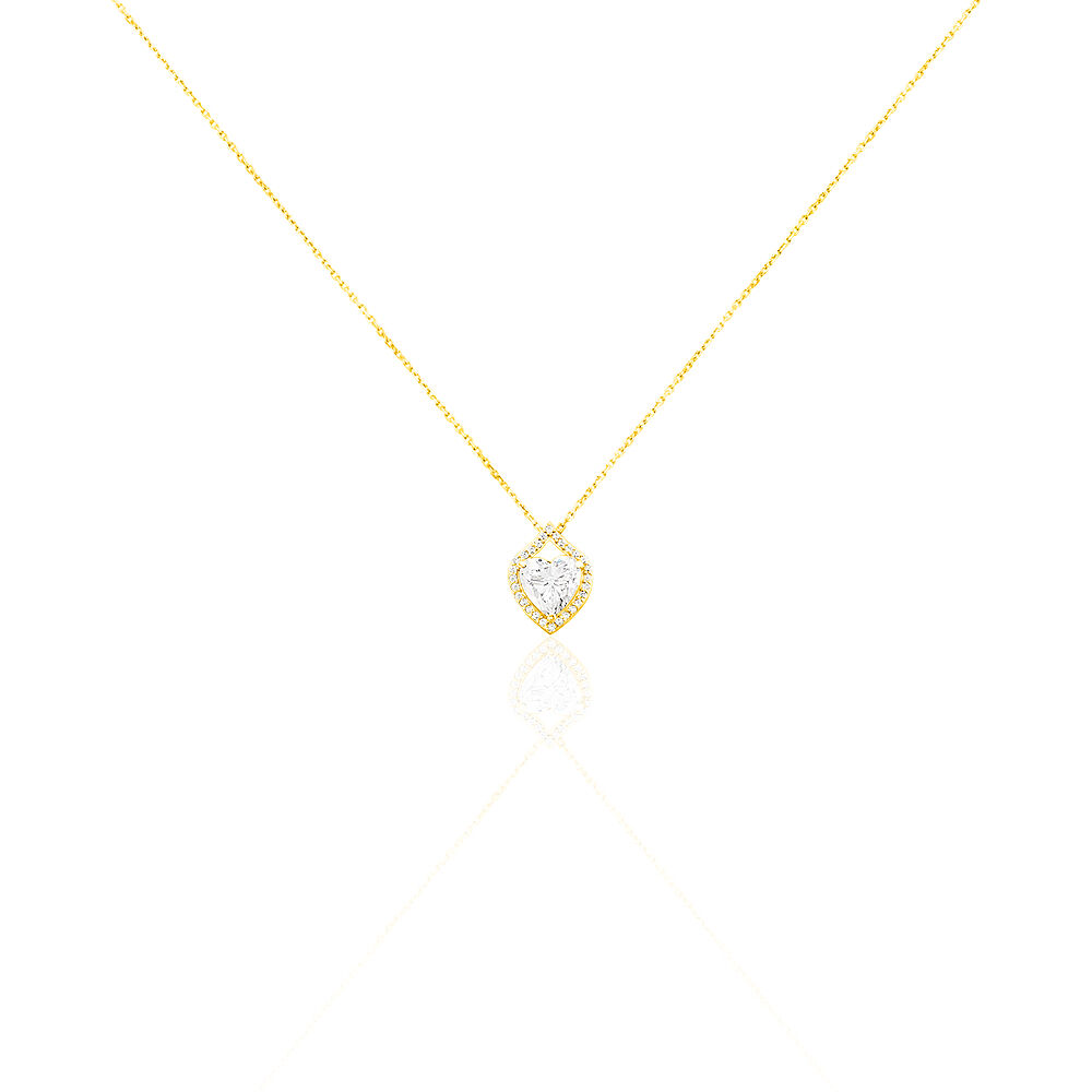 Collier Verounia Or Jaune Oxyde De Zirconium - Colliers avec pierres Femme | Marc Orian