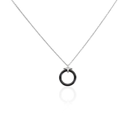 Collier Merelle Argent Blanc Céramique Oxyde De Zirconium - Colliers Femme | Marc Orian