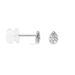 Boucles D'oreilles Puces Nevena Or Blanc Diamant - Puces Femme | Marc Orian