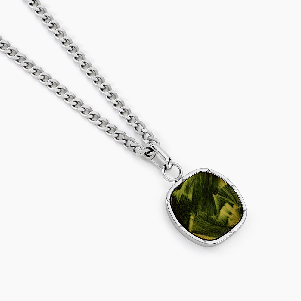 Collier Jourdan Azeneth Acier Argenté - Bijoux Homme | Marc Orian