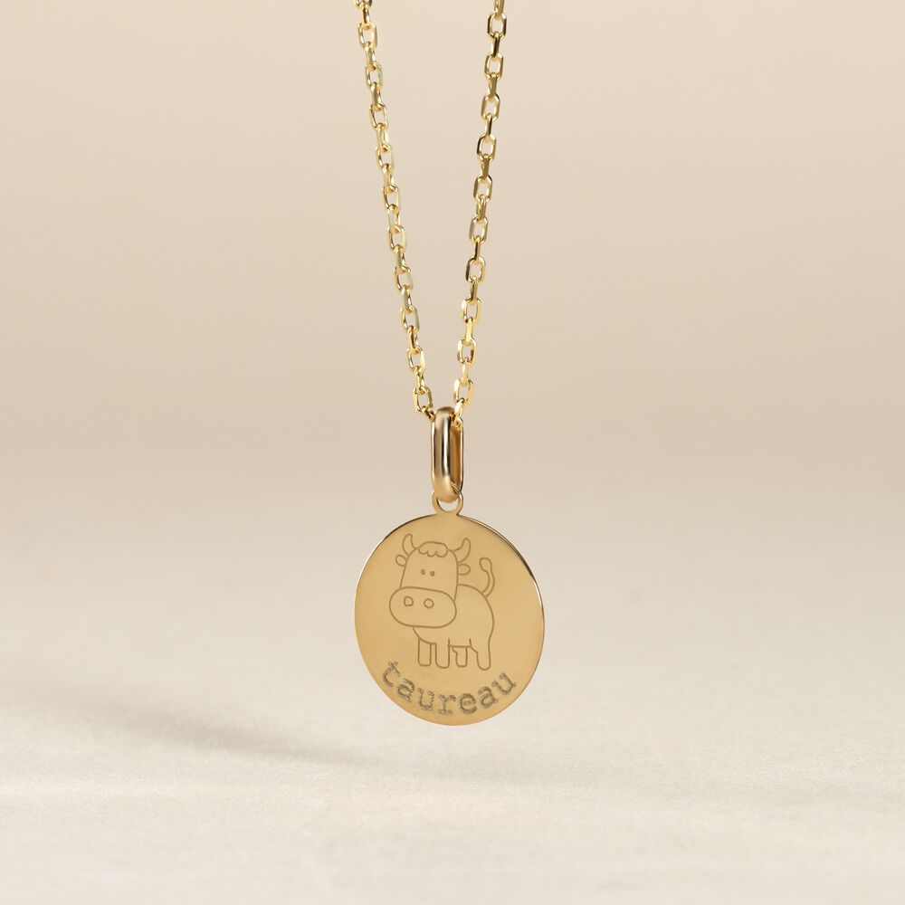 Pendentif Jannila Zodiaque Or Jaune - Bijoux personnalis&eacute;s Enfant | Marc Orian