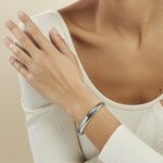 Bracelet Jonc Emilio Acier Blanc - Bracelets joncs Femme | Marc Orian