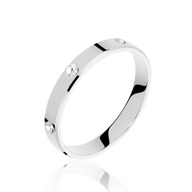 Alliance Pascaline Ruban Plat Or Blanc