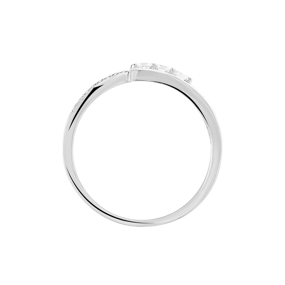 Bague Elorria Or Blanc Diamant - Bagues fiançailles Femme | Marc Orian