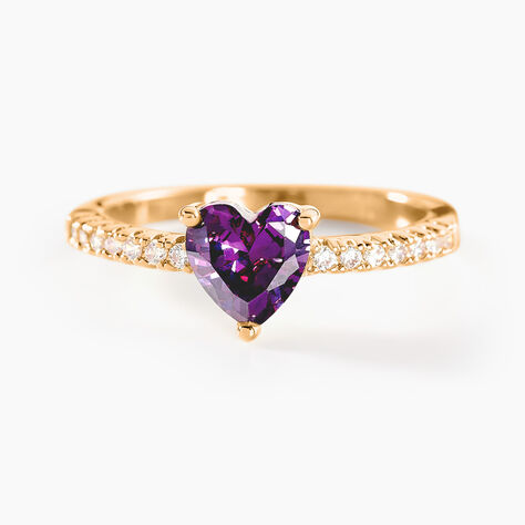 Bague Crush Plaqué Or Jaune Oxyde De Zirconium - Solitaires Femme | Marc Orian